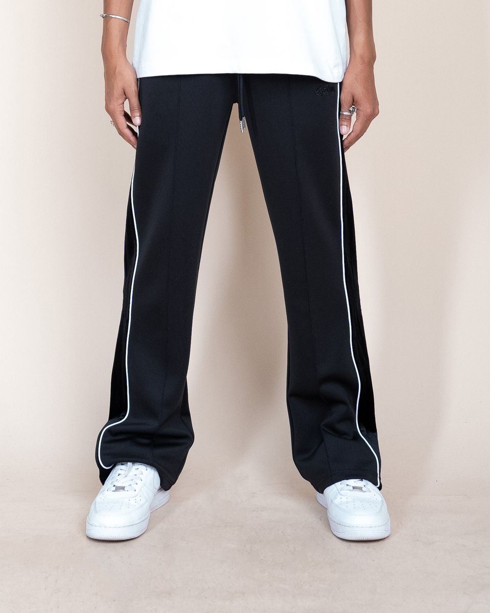 VELOUR PIPING TRACK PANTS