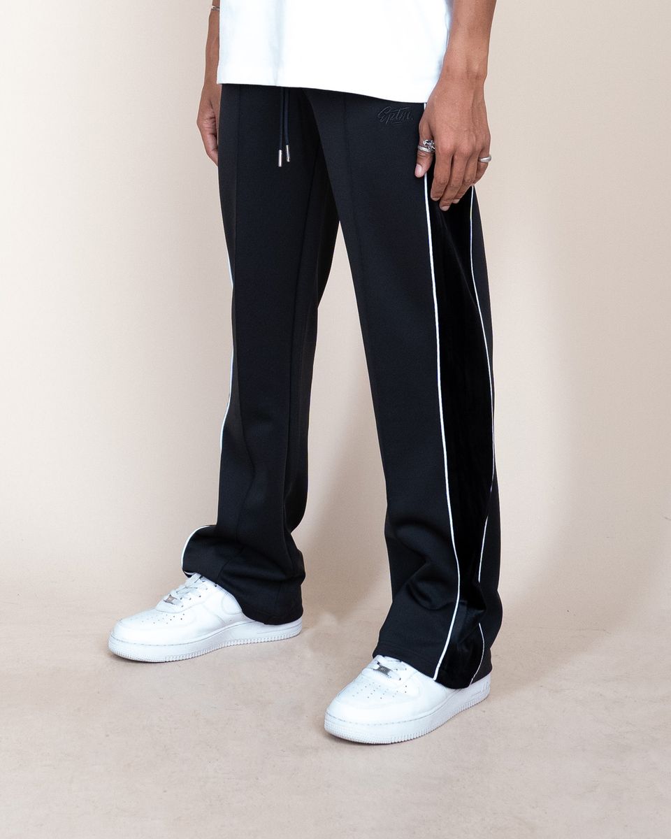 VELOUR PIPING TRACK PANTS