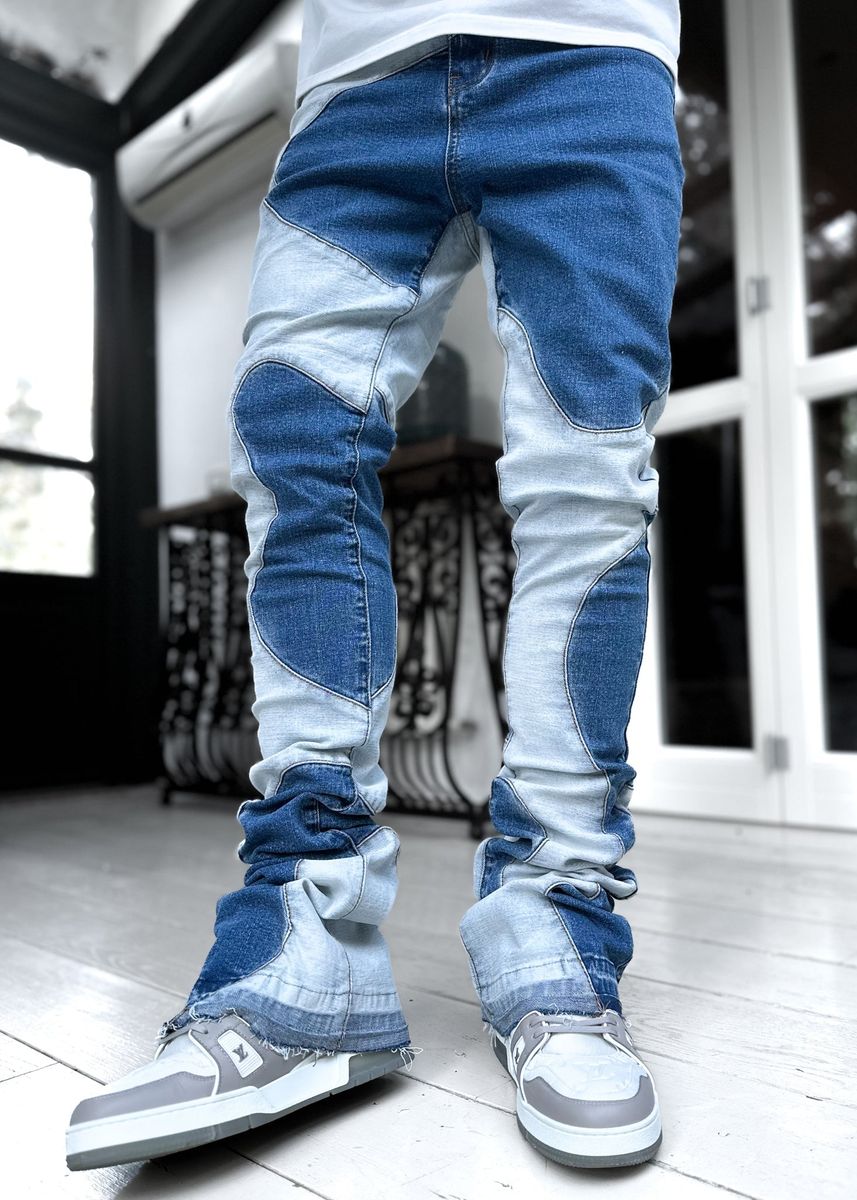Guapi Vintage Blue Wavy Denim