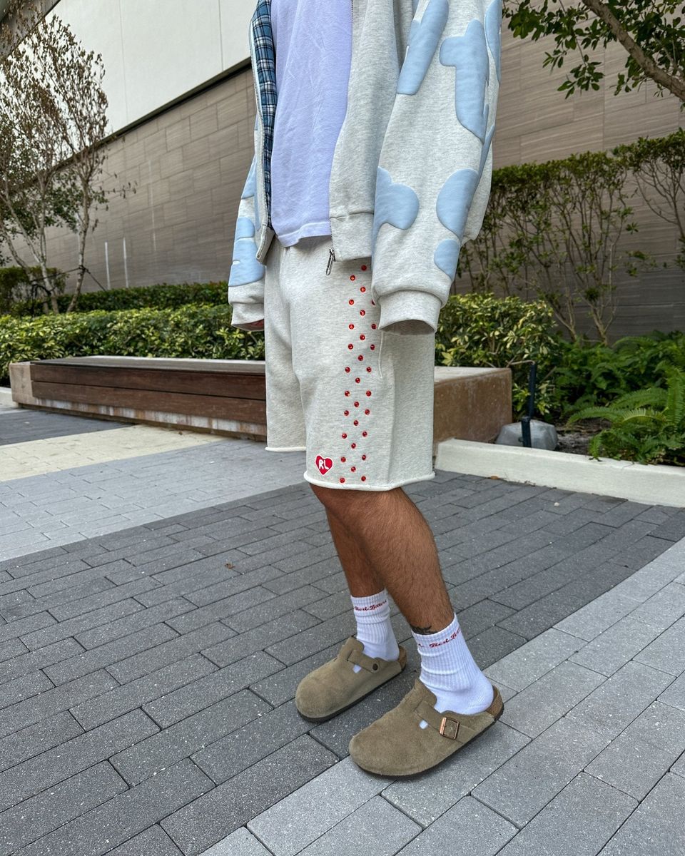 Stoned Sweat Shorts - Heather