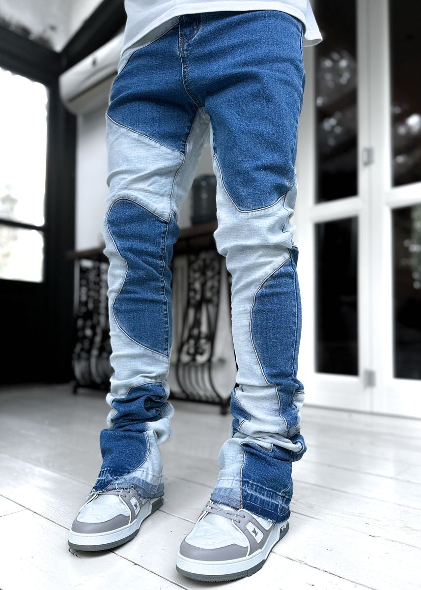 Guapi Vintage Blue Wavy Denim