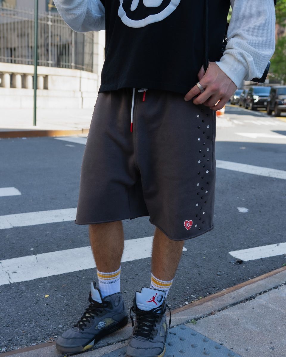 Stoned Sweat Shorts - Charcoal