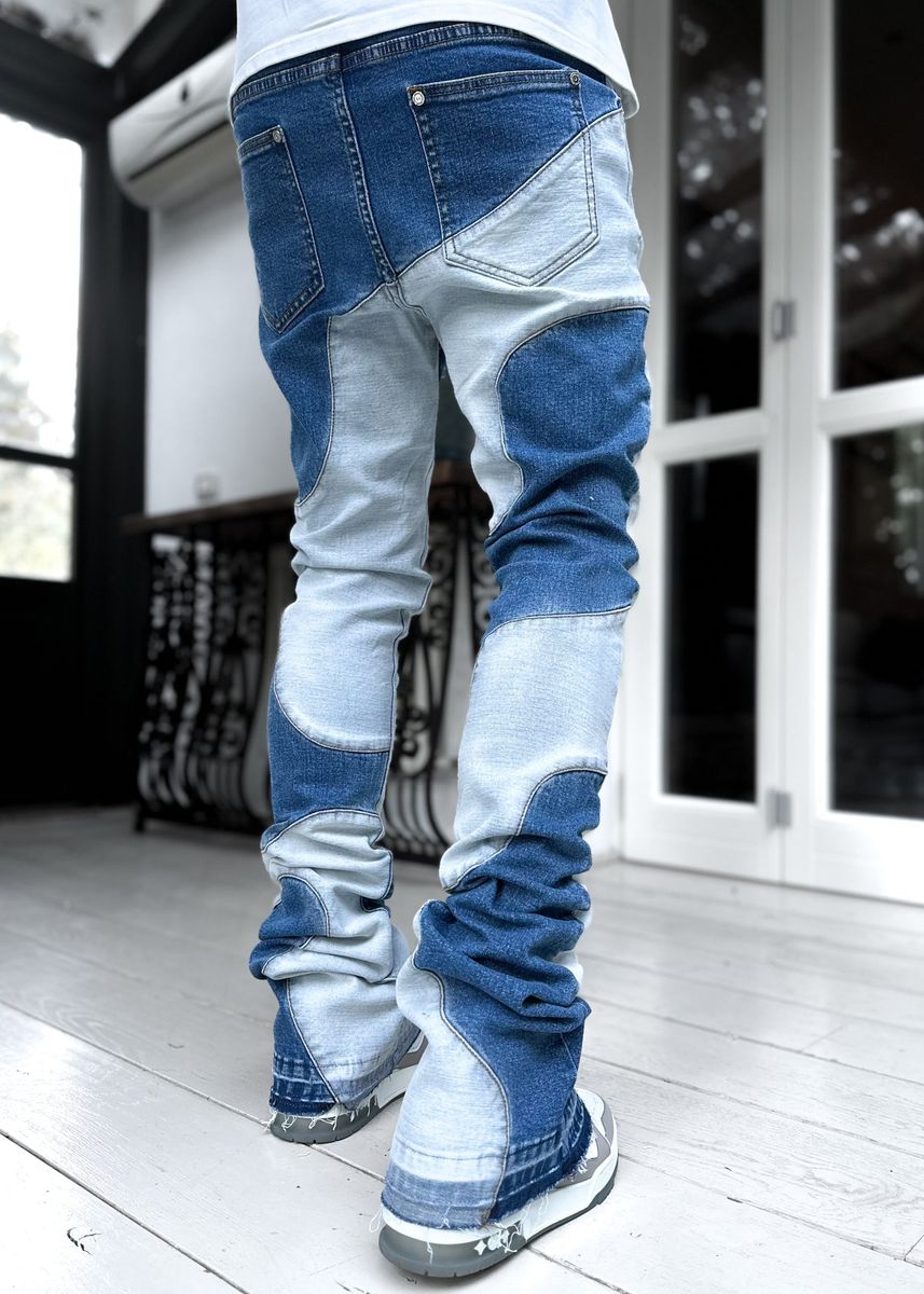 Guapi Vintage Blue Wavy Denim