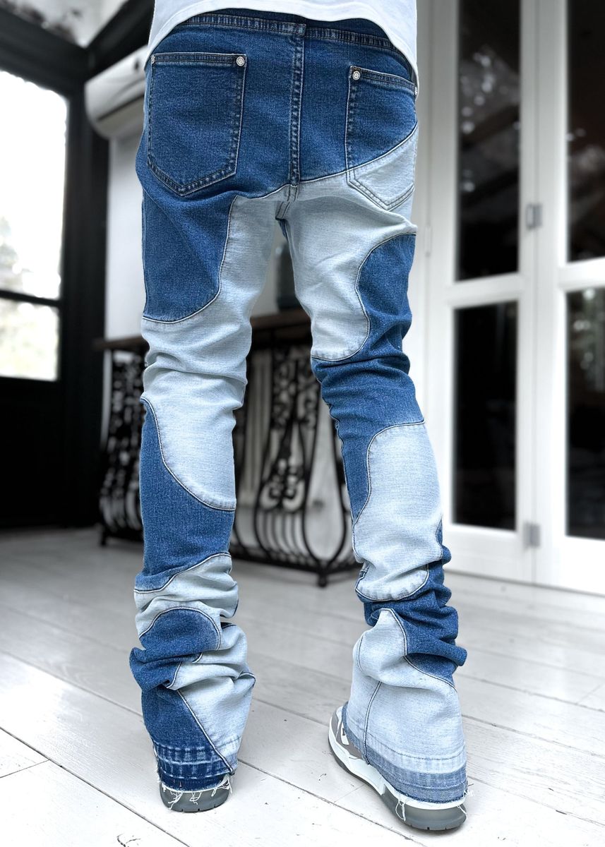 Guapi Vintage Blue Wavy Denim