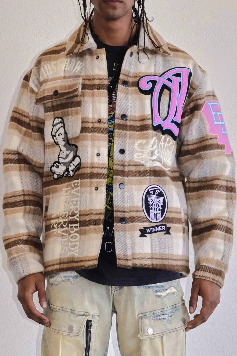 First Row ART LEAGUE MULTI PATCHES SHACKET