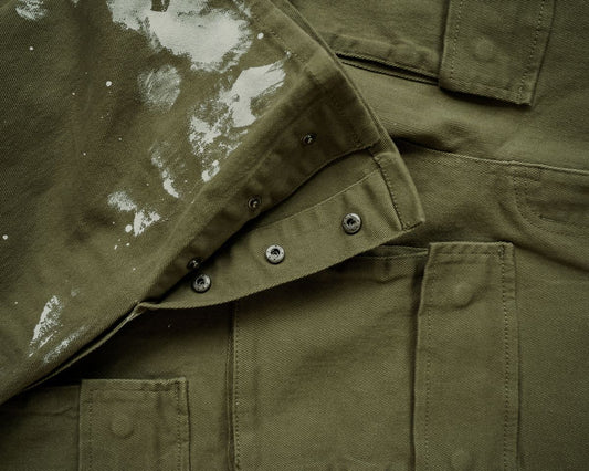 EPTM SNAP CARGO DENIM [OLIVE]