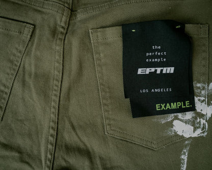 EPTM SNAP CARGO DENIM [OLIVE]