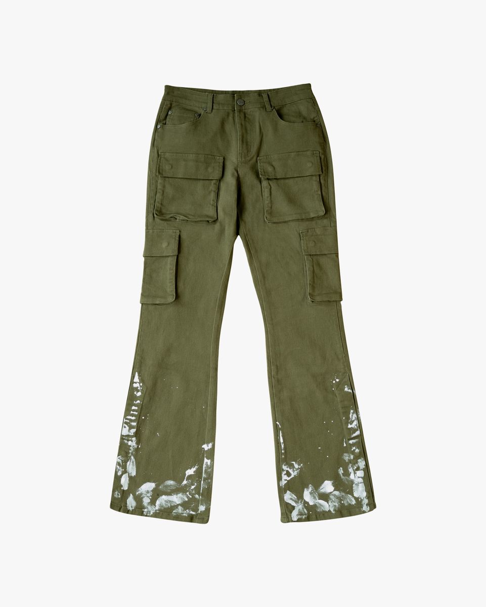 EPTM SNAP CARGO DENIM [OLIVE]