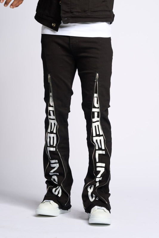 WITHDRAWN STACK DENIM