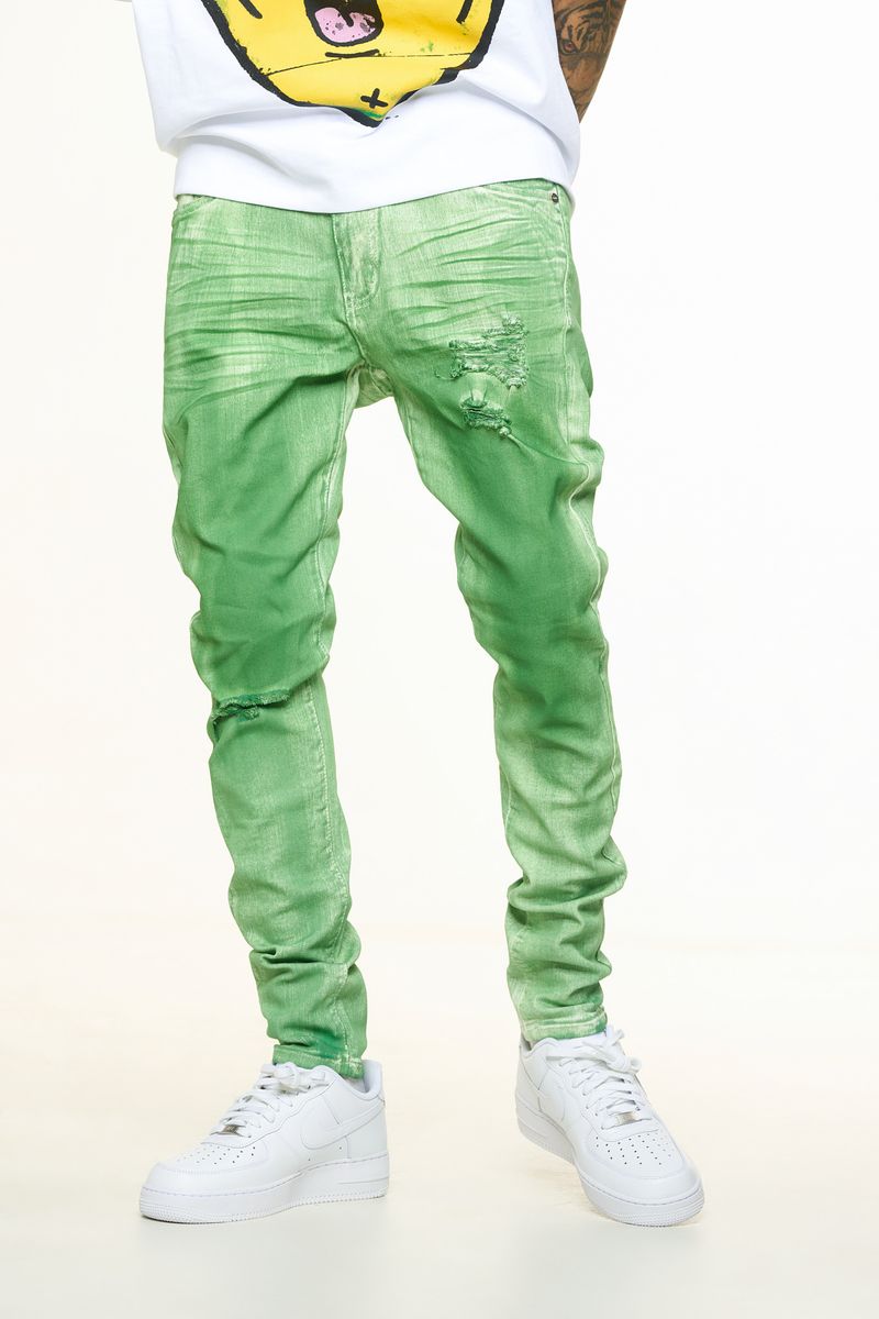 "WASHED AWAY" SKINNY DENIM