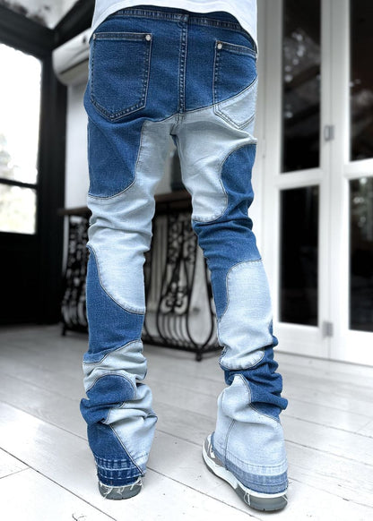 Guapi Vintage Blue Wavy Denim