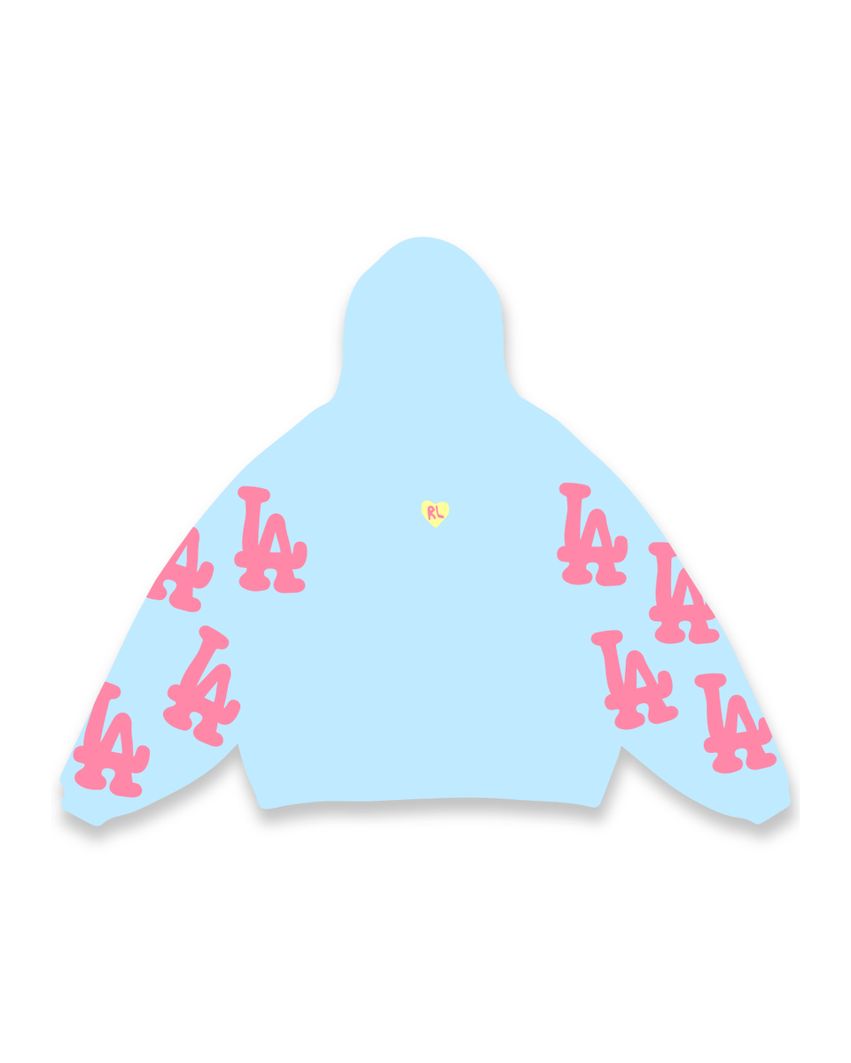 Red Letters Not LA Bubblegum Scattered Hoodie