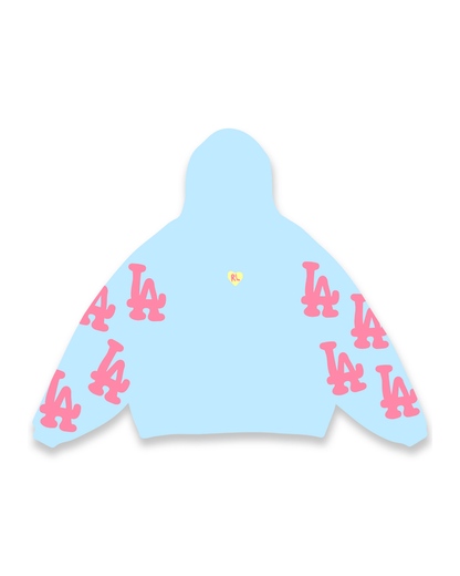 Red Letters Not LA Bubblegum Scattered Hoodie