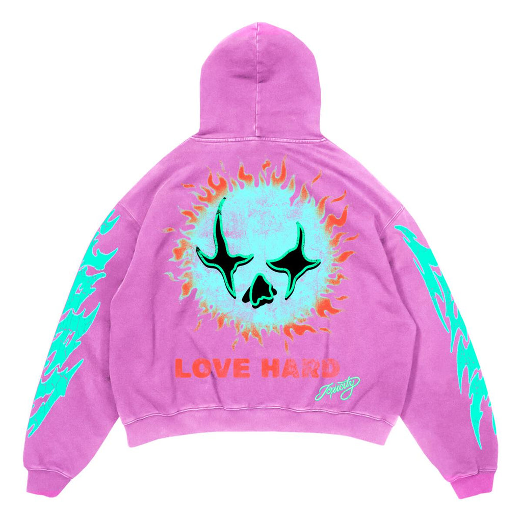 Starry Eyes Box Hoodie Pink