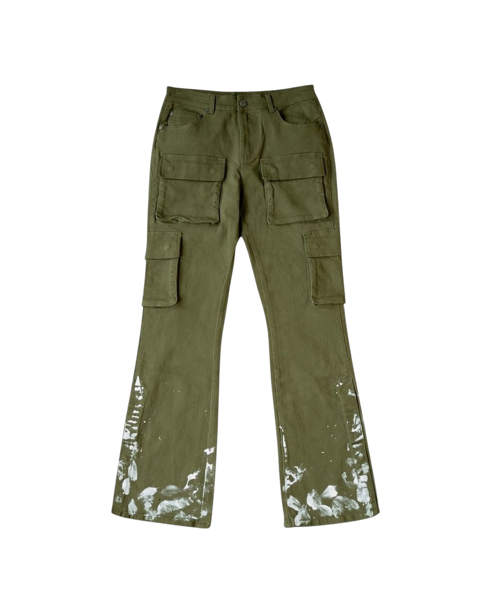 EPTM SNAP CARGO DENIM [OLIVE]