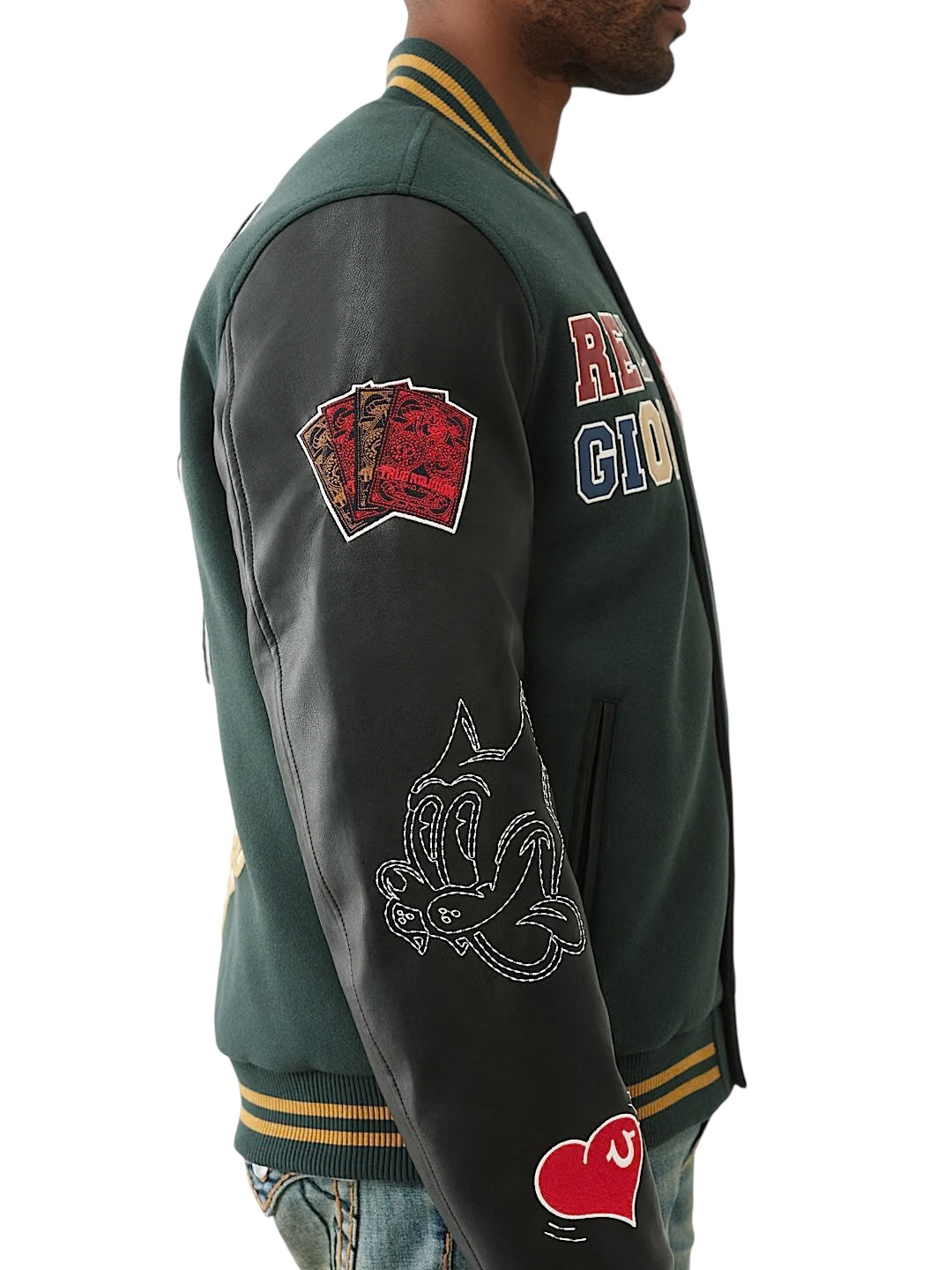 True religion CAT VARSITY JACKET