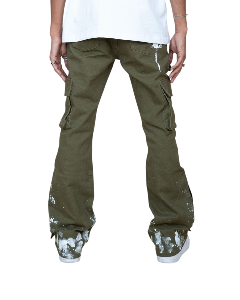 EPTM SNAP CARGO DENIM [OLIVE]