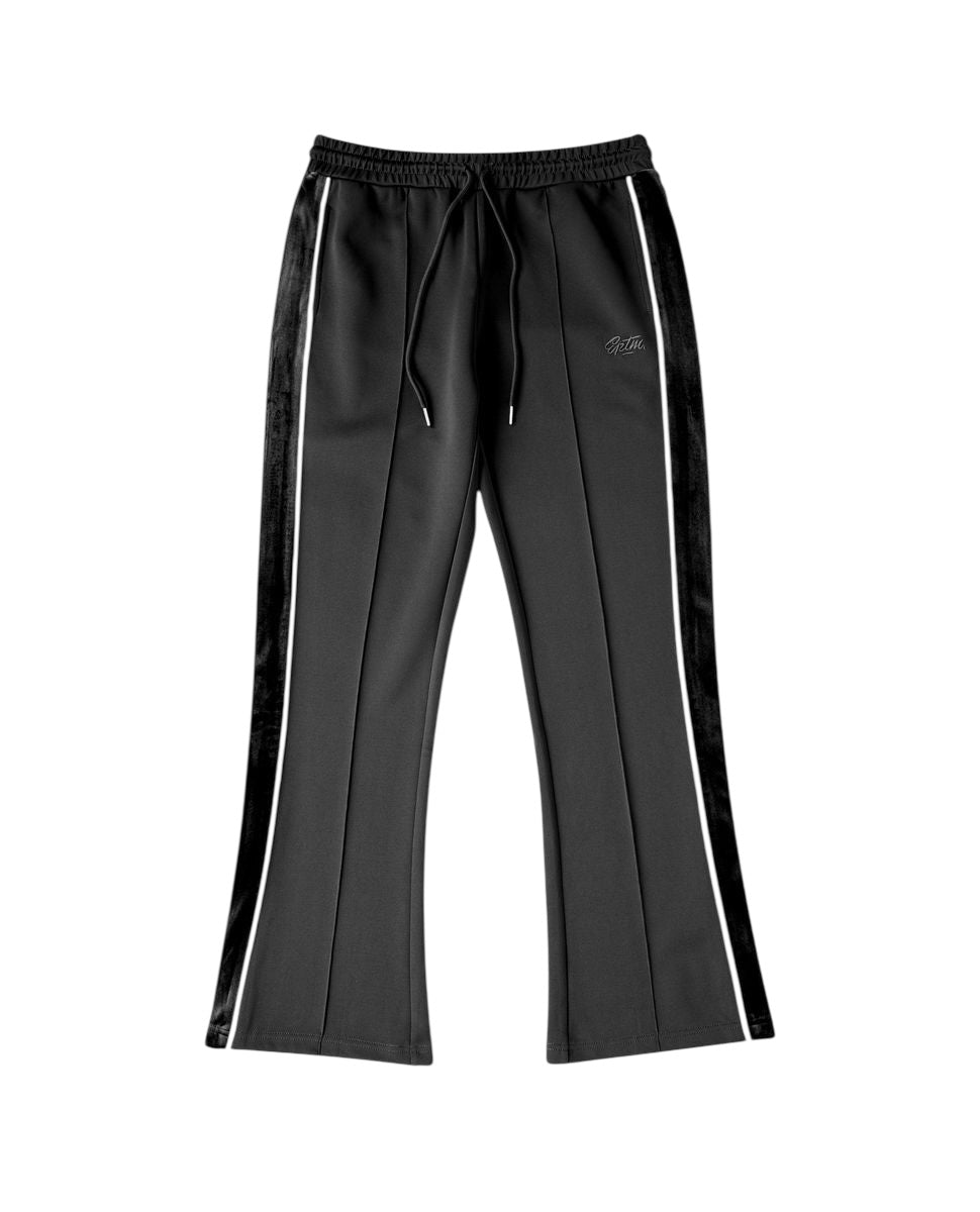 VELOUR PIPING TRACK PANTS