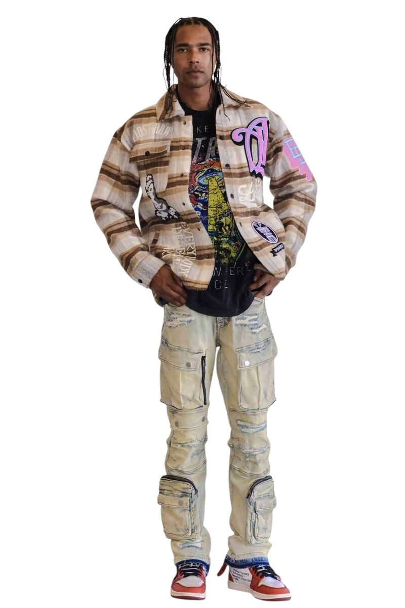 First Row ART LEAGUE MULTI PATCHES SHACKET