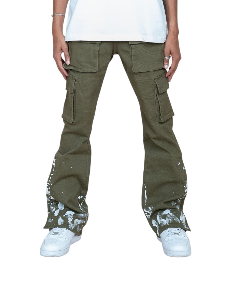 EPTM SNAP CARGO DENIM [OLIVE]