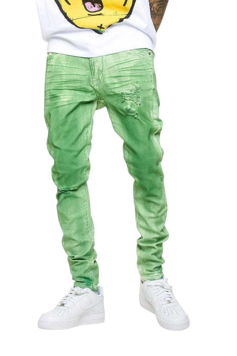 "WASHED AWAY" SKINNY DENIM