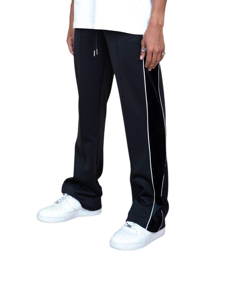 VELOUR PIPING TRACK PANTS