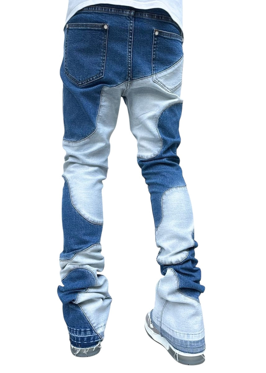 Guapi Vintage Blue Wavy Denim