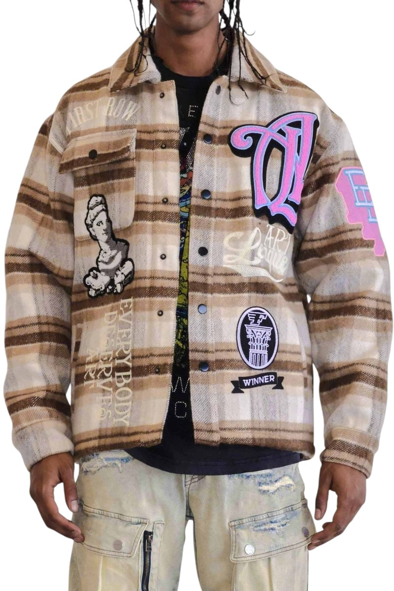 First Row ART LEAGUE MULTI PATCHES SHACKET