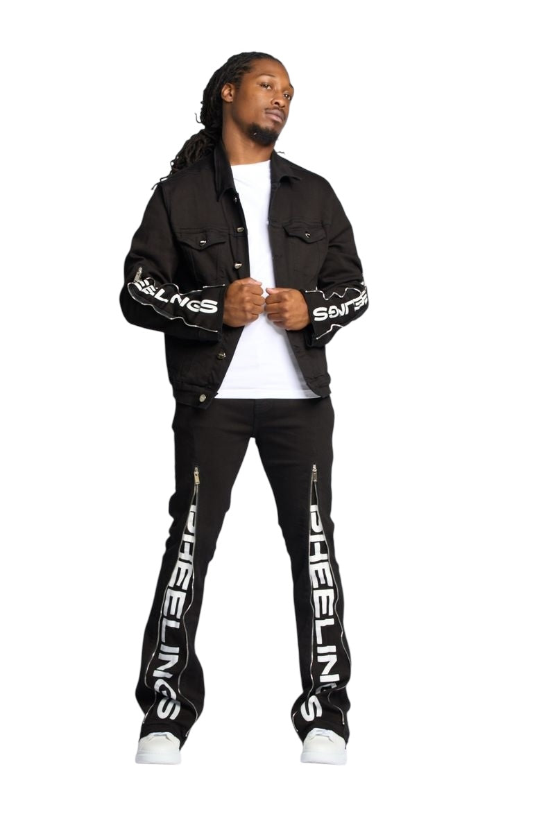 WITHDRAWN STACK DENIM