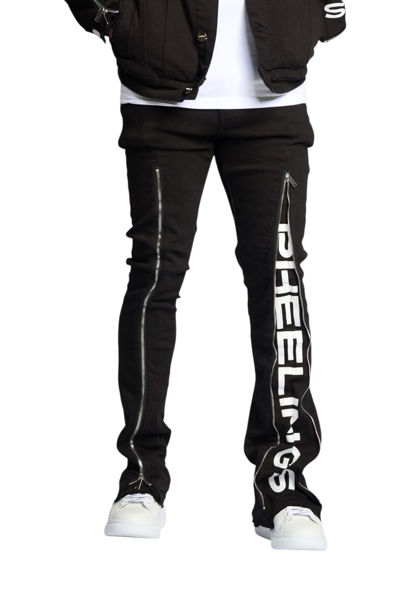 WITHDRAWN STACK DENIM