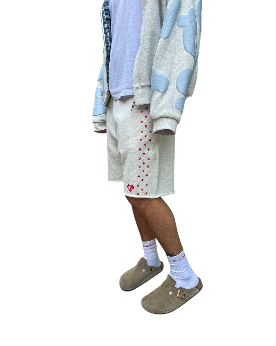 Stoned Sweat Shorts - Heather