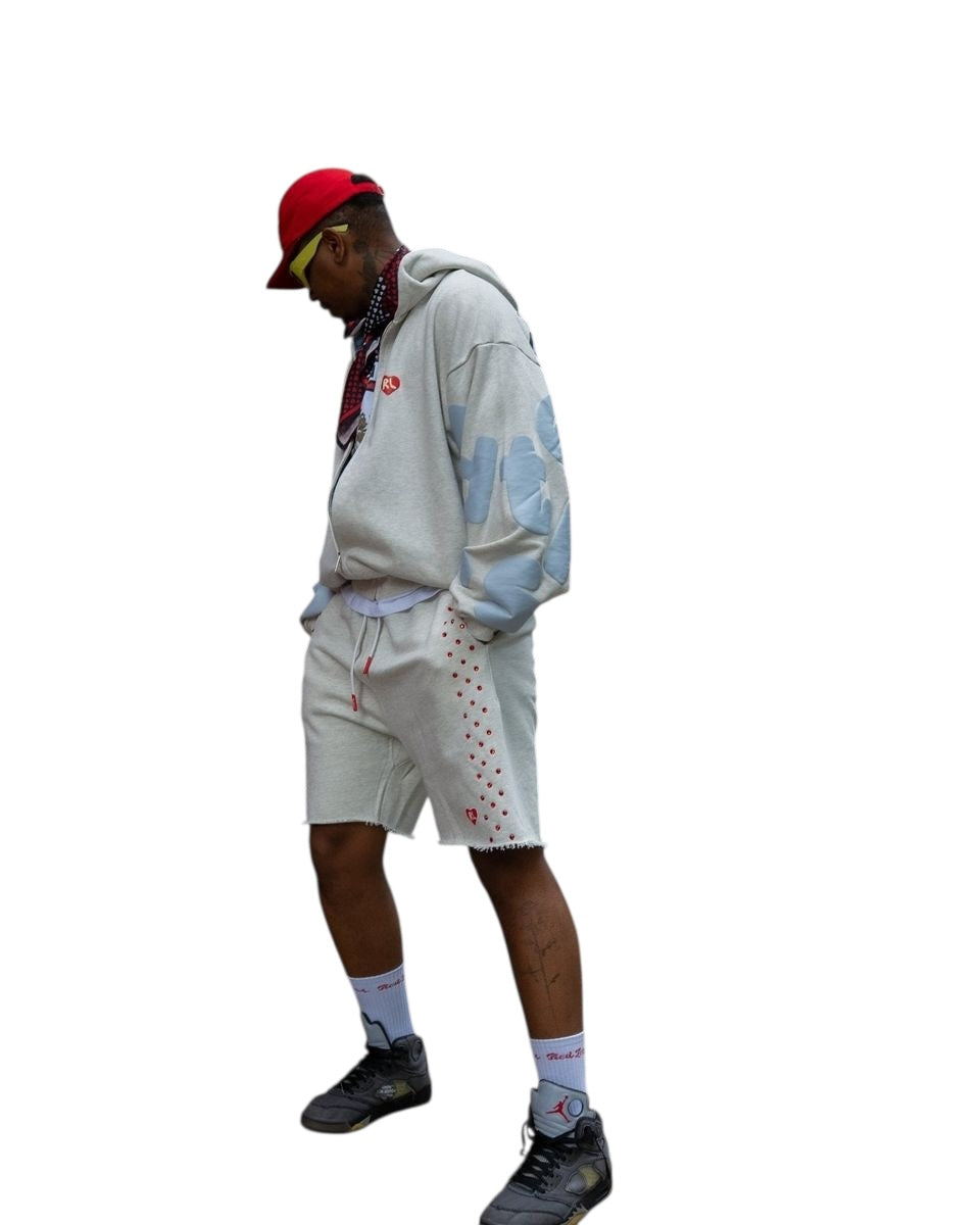 Stoned Sweat Shorts - Heather