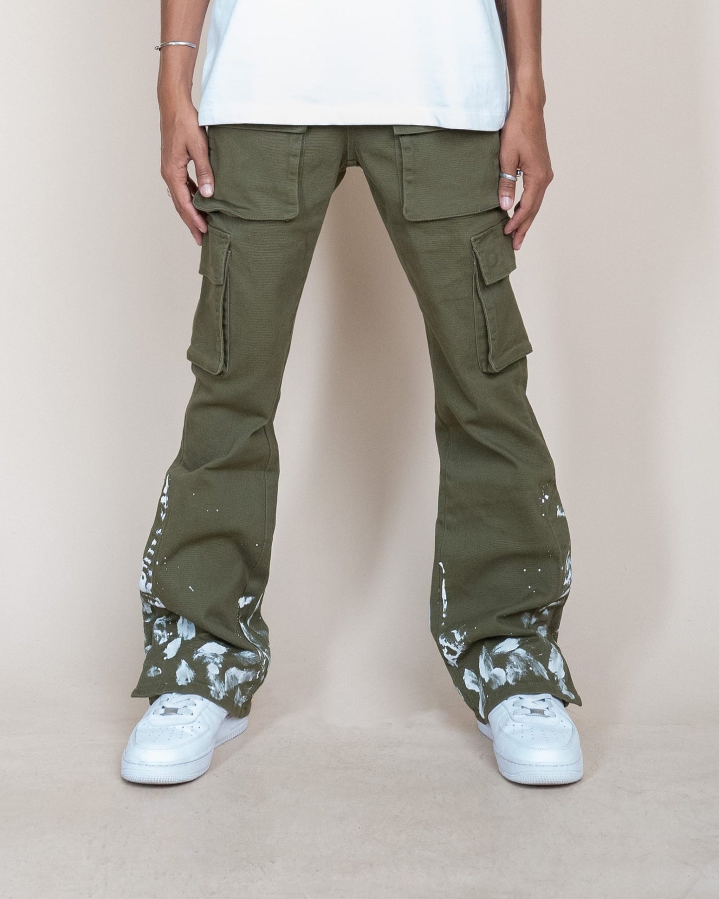 EPTM SNAP CARGO DENIM [OLIVE]