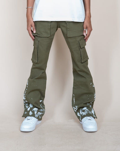 EPTM SNAP CARGO DENIM [OLIVE]