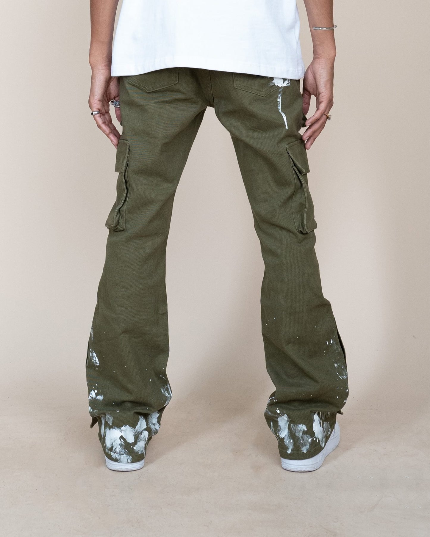 EPTM SNAP CARGO DENIM [OLIVE]
